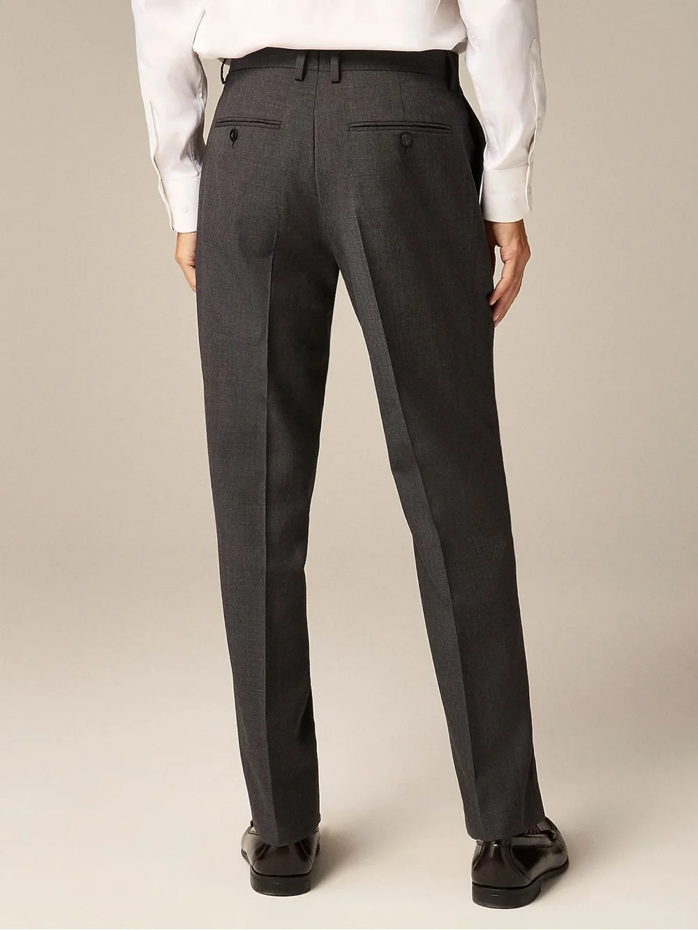 J. CREW Crosby Classic-fit suit pant in Italian worsted wool Gray 34 $250 BZ637